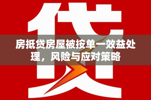 江山房抵贷房屋被按单一效益处理，风险与应对策略