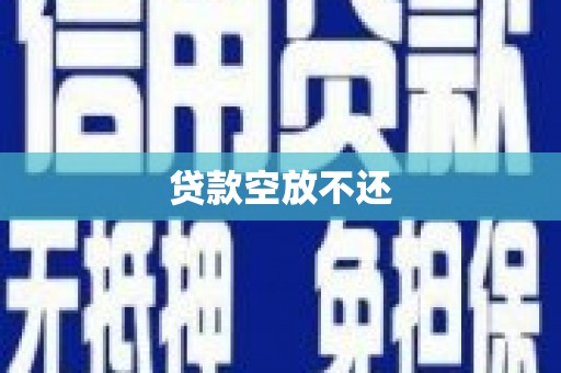 嘉陵贷款空放不还