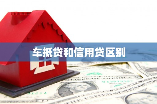 武江车抵贷和信用贷区别