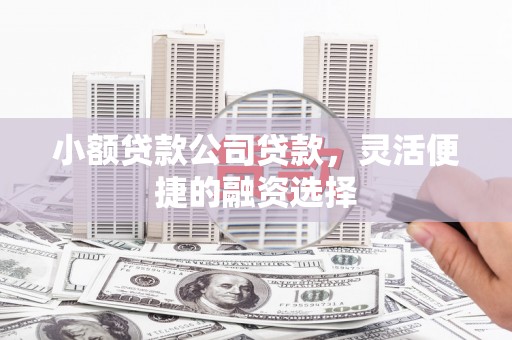 秀峰小额贷款公司贷款，灵活便捷的融资选择