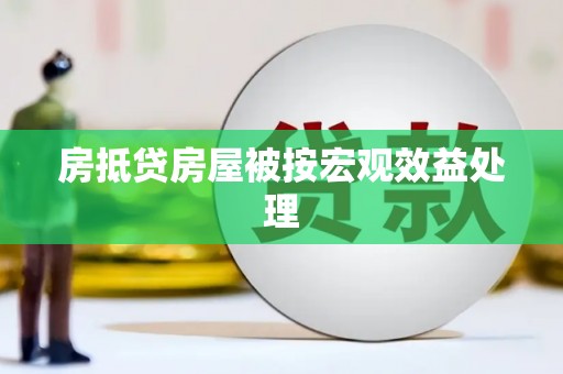 翁源房抵贷房屋被按宏观效益处理