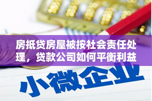 米东房抵贷房屋被按社会责任处理，贷款公司如何平衡利益与责任？