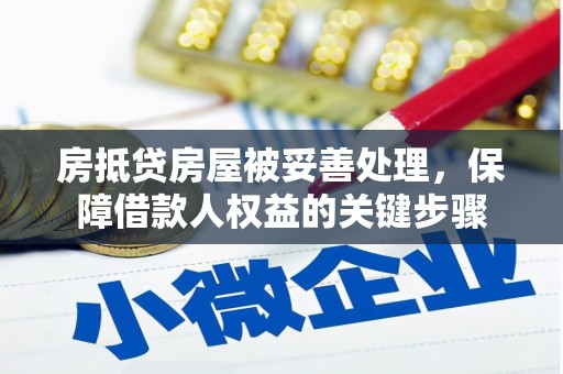 云溪房抵贷房屋被妥善处理，保障借款人权益的关键步骤