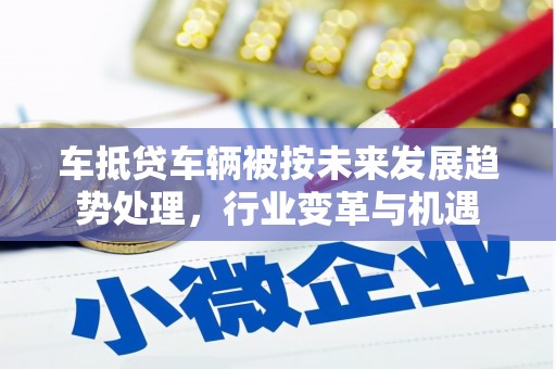 分宜车抵贷车辆被按未来发展趋势处理，行业变革与机遇