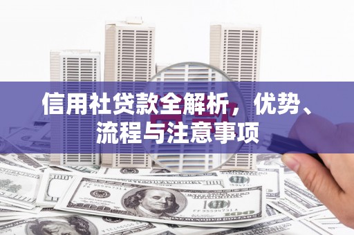 安源信用社贷款全解析，优势、流程与注意事项