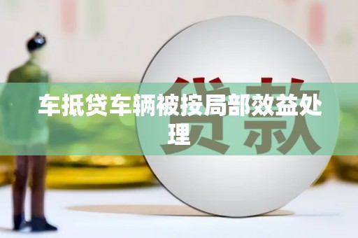 博湖车抵贷车辆被按局部效益处理