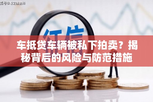 定安车抵贷车辆被私下拍卖？揭秘背后的风险与防范措施