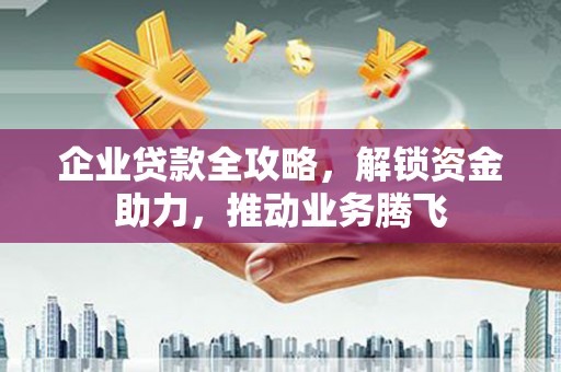 端州企业贷款全攻略，解锁资金助力，推动业务腾飞
