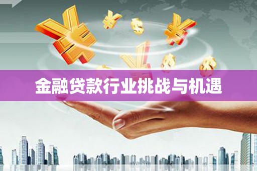 靖远金融贷款行业挑战与机遇