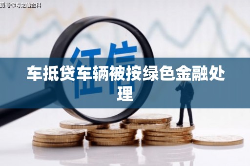 上栗车抵贷车辆被按绿色金融处理