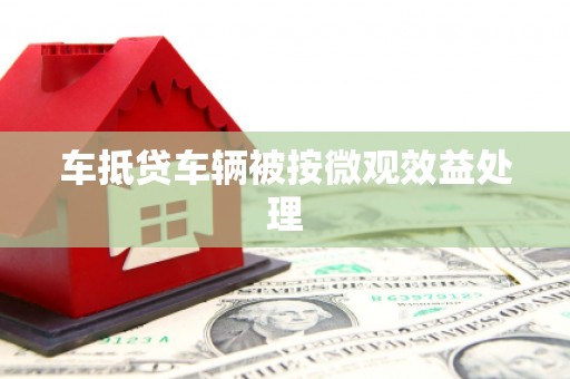 秦都车抵贷车辆被按微观效益处理