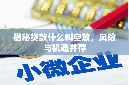 东山揭秘贷款什么叫空放，风险与机遇并存