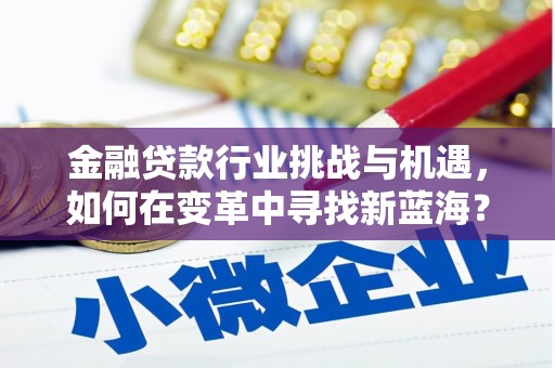 上思金融贷款行业挑战与机遇，如何在变革中寻找新蓝海？