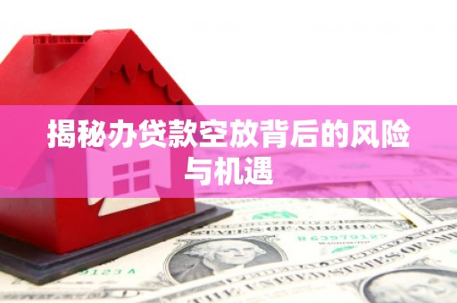 润州揭秘办贷款空放背后的风险与机遇