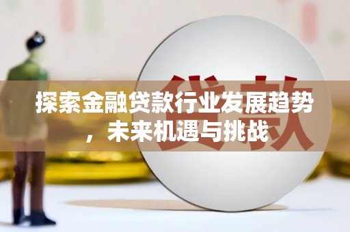杜集探索金融贷款行业发展趋势，未来机遇与挑战