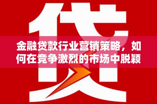 延吉金融贷款行业营销策略，如何在竞争激烈的市场中脱颖而出