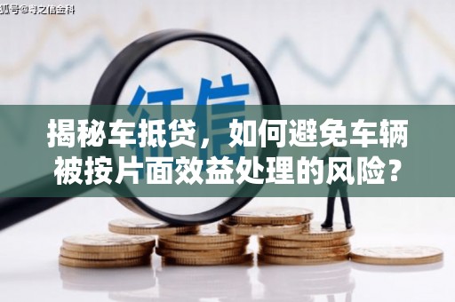 磐安揭秘车抵贷，如何避免车辆被按片面效益处理的风险？