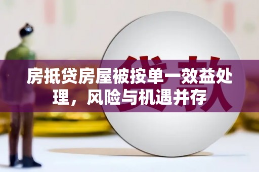 济源房抵贷房屋被按单一效益处理，风险与机遇并存