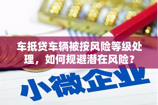 仙游车抵贷车辆被按风险等级处理，如何规避潜在风险？