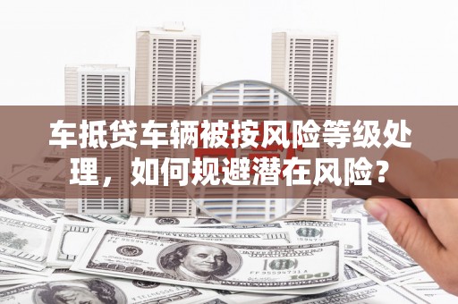 鹿邑车抵贷车辆被按风险等级处理，如何规避潜在风险？