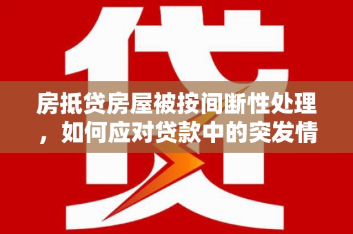 汕尾房抵贷房屋被按间断性处理，如何应对贷款中的突发情况？