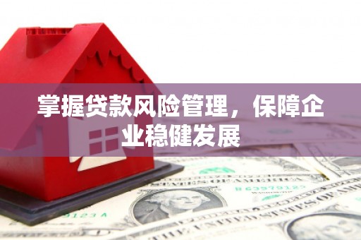 莿桐掌握贷款风险管理，保障企业稳健发展