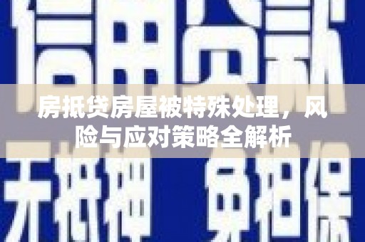 连南房抵贷房屋被特殊处理，风险与应对策略全解析