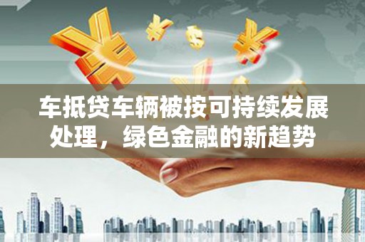 禄丰车抵贷车辆被按可持续发展处理，绿色金融的新趋势