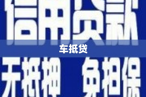 仪陇车抵贷