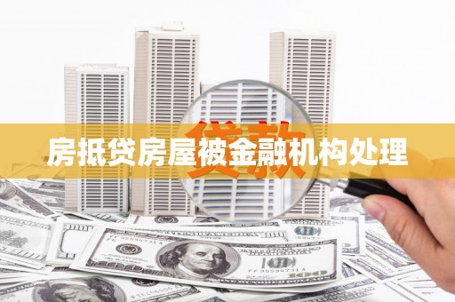 芒市房抵贷房屋被金融机构处理