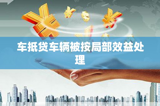芒市车抵贷车辆被按局部效益处理