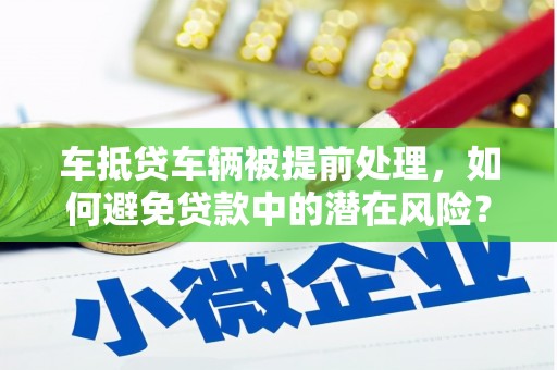 大树车抵贷车辆被提前处理，如何避免贷款中的潜在风险？