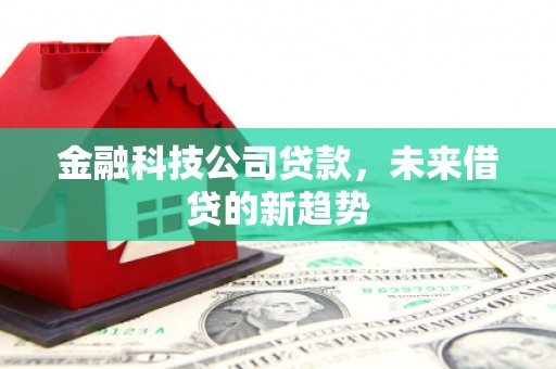 拜泉金融科技公司贷款，未来借贷的新趋势