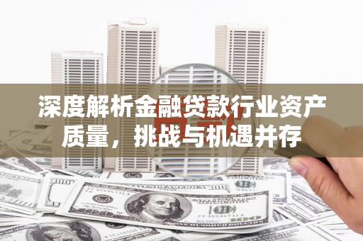 辛集深度解析金融贷款行业资产质量，挑战与机遇并存