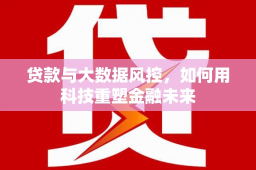 铁西贷款与大数据风控，如何用科技重塑金融未来