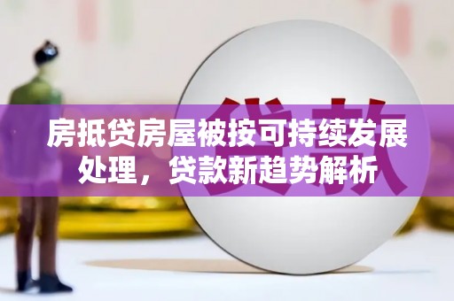 绥棱房抵贷房屋被按可持续发展处理，贷款新趋势解析