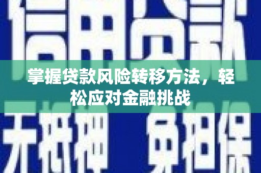 埤头掌握贷款风险转移方法，轻松应对金融挑战