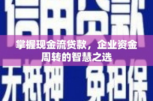 乌来掌握现金流贷款，企业资金周转的智慧之选
