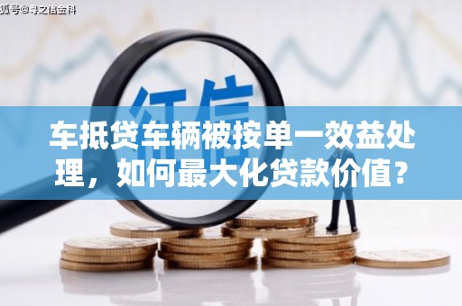 海兴车抵贷车辆被按单一效益处理，如何最大化贷款价值？