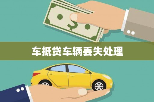 西港车抵贷车辆丢失处理