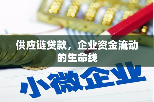 砀山供应链贷款，企业资金流动的生命线