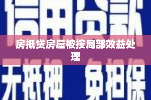 北辰房抵贷房屋被按局部效益处理