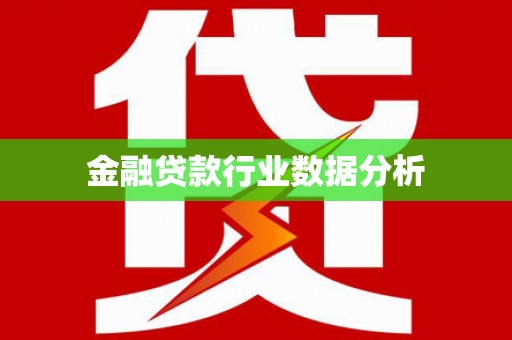 临泉金融贷款行业数据分析