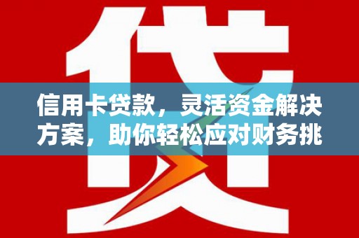 和政信用卡贷款，灵活资金解决方案，助你轻松应对财务挑战