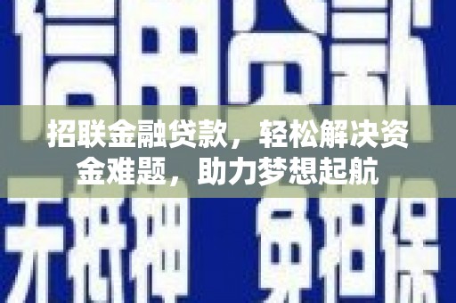 阳春招联金融贷款，轻松解决资金难题，助力梦想起航