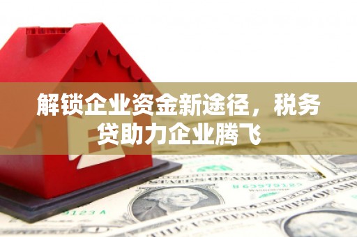 阳春解锁企业资金新途径，税务贷助力企业腾飞