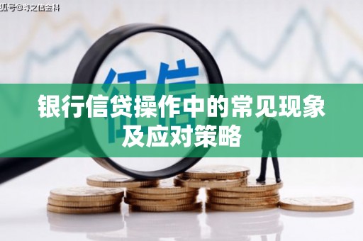 南化银行信贷操作中的常见现象及应对策略