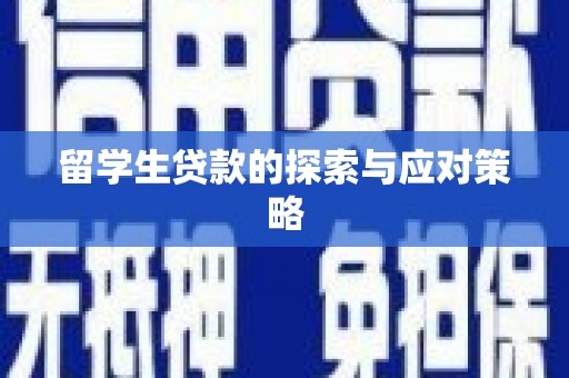 新疆留学生贷款的探索与应对策略